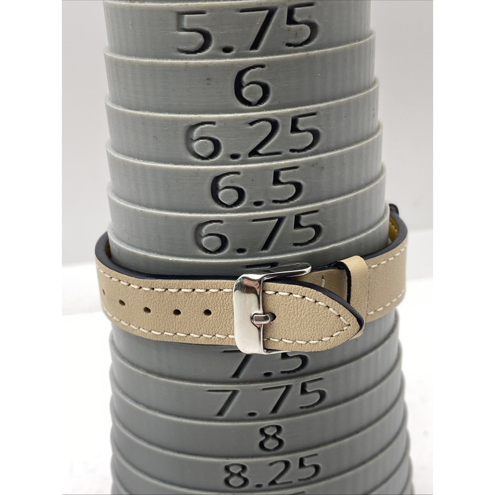 Freestyle Shark Rosegold Rhinestone Tan Leather Band Surfing Watch New Battery — image 4 of 8